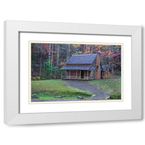 Henry Whitehead Place White Modern Wood Framed Art Print with Double Matting by Galloimages Online