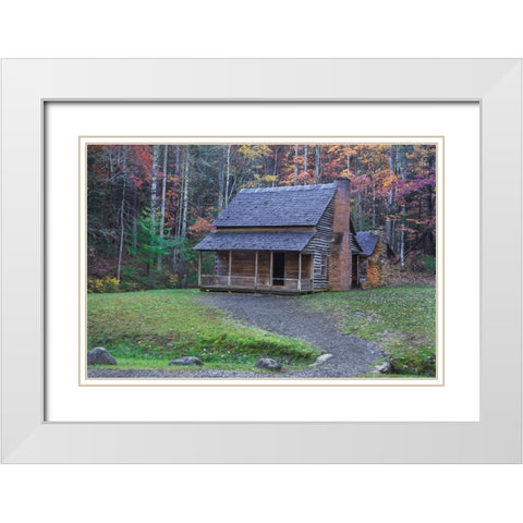 Henry Whitehead Place White Modern Wood Framed Art Print with Double Matting by Galloimages Online