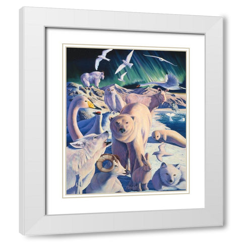 Arctic Mysteries White Modern Wood Framed Art Print with Double Matting by Stevenson, Graeme
