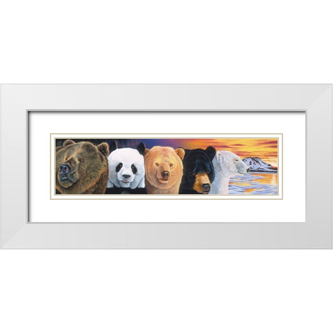 Connections 1 White Modern Wood Framed Art Print with Double Matting by Stevenson, Graeme