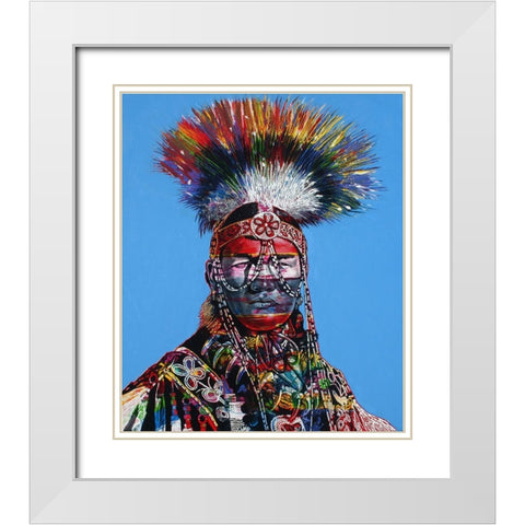 Noble Mind White Modern Wood Framed Art Print with Double Matting by Stevenson, Graeme