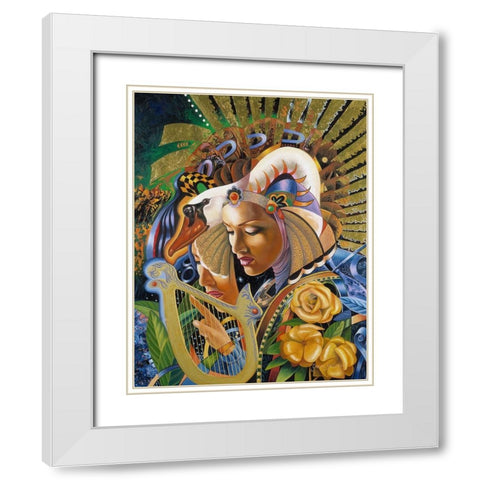 Reflections Of Life White Modern Wood Framed Art Print with Double Matting by Stevenson, Graeme