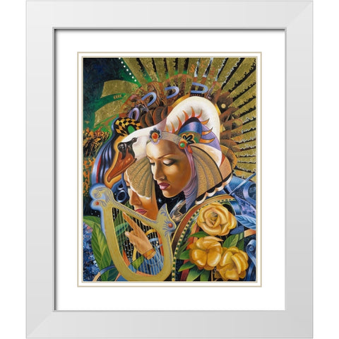 Reflections Of Life White Modern Wood Framed Art Print with Double Matting by Stevenson, Graeme