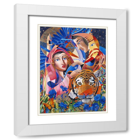 Sweet Taste Of India White Modern Wood Framed Art Print with Double Matting by Stevenson, Graeme