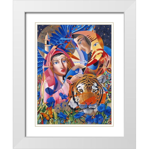 Sweet Taste Of India White Modern Wood Framed Art Print with Double Matting by Stevenson, Graeme