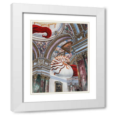 The Dark Con Of Man White Modern Wood Framed Art Print with Double Matting by Stevenson, Graeme