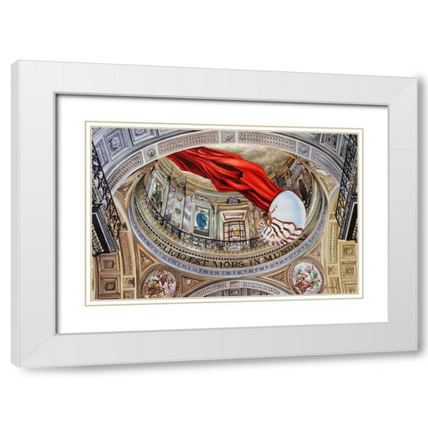 The Hidden Agenda White Modern Wood Framed Art Print with Double Matting by Stevenson, Graeme