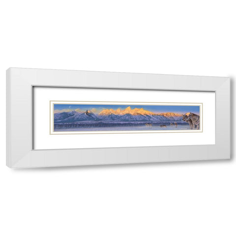 The Home Coming White Modern Wood Framed Art Print with Double Matting by Stevenson, Graeme