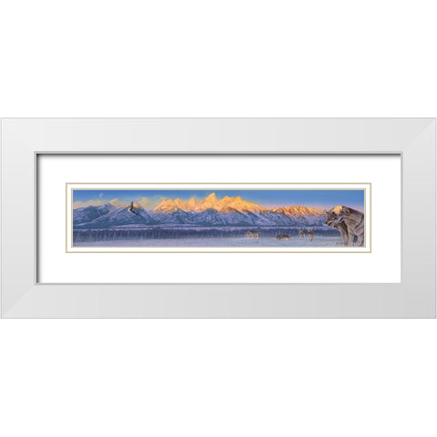The Home Coming White Modern Wood Framed Art Print with Double Matting by Stevenson, Graeme