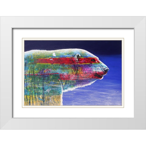 The Ice Qeen Cometh White Modern Wood Framed Art Print with Double Matting by Stevenson, Graeme