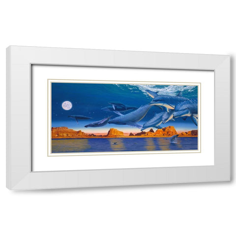 The Return Home White Modern Wood Framed Art Print with Double Matting by Stevenson, Graeme