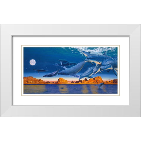 The Return Home White Modern Wood Framed Art Print with Double Matting by Stevenson, Graeme