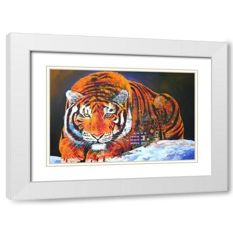 The Stalk White Modern Wood Framed Art Print with Double Matting by Stevenson, Graeme