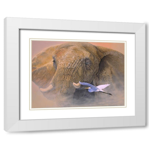 Young Matriarch White Modern Wood Framed Art Print with Double Matting by Stevenson, Graeme