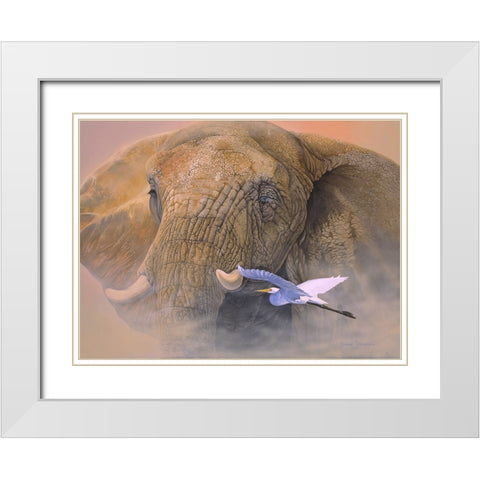 Young Matriarch White Modern Wood Framed Art Print with Double Matting by Stevenson, Graeme