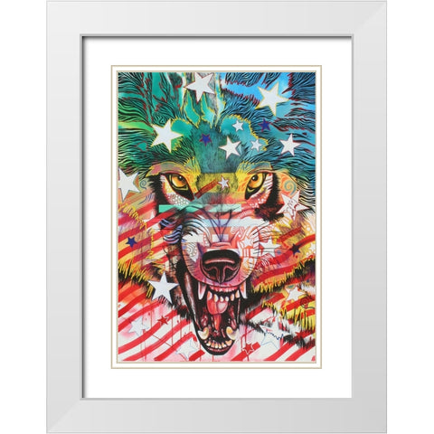 Dont mess with me 1 White Modern Wood Framed Art Print with Double Matting by Stevenson, Graeme