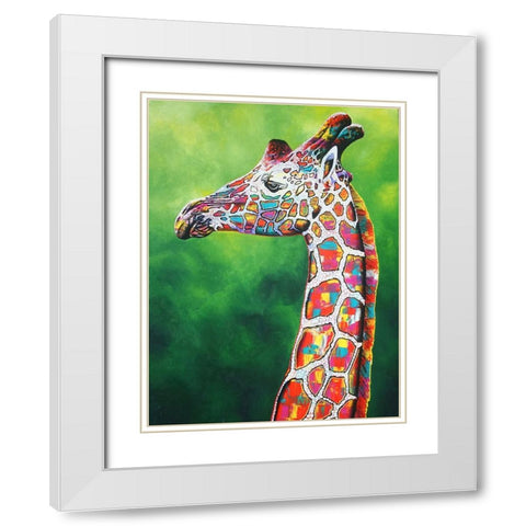 Gingles White Modern Wood Framed Art Print with Double Matting by Stevenson, Graeme