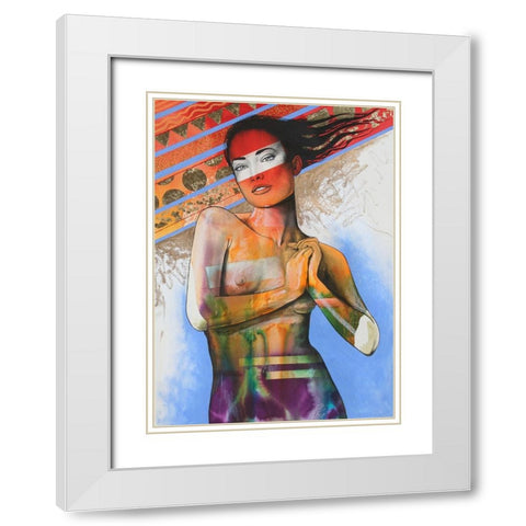 Go Ahead White Modern Wood Framed Art Print with Double Matting by Stevenson, Graeme