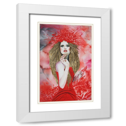 Open Your Heart To Every Season White Modern Wood Framed Art Print with Double Matting by Stevenson, Graeme