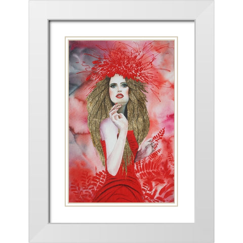 Open Your Heart To Every Season White Modern Wood Framed Art Print with Double Matting by Stevenson, Graeme