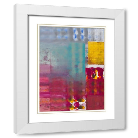 The Storm Passes By White Modern Wood Framed Art Print with Double Matting by Khorasani, Hooshang