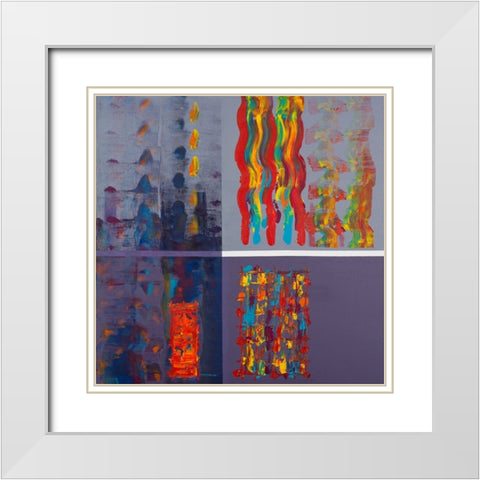 Window to the Storm White Modern Wood Framed Art Print with Double Matting by Khorasani, Hooshang