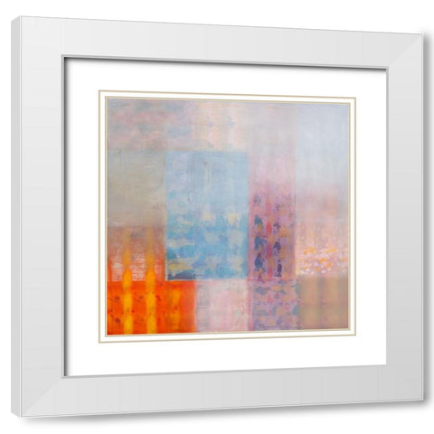 Harmonies I White Modern Wood Framed Art Print with Double Matting by Khorasani, Hooshang