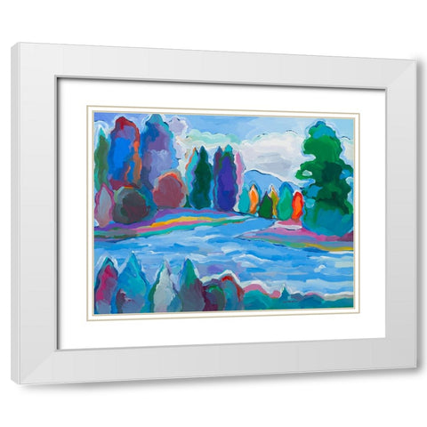 Colorado Quintessence #3 White Modern Wood Framed Art Print with Double Matting by Khorasani, Hooshang