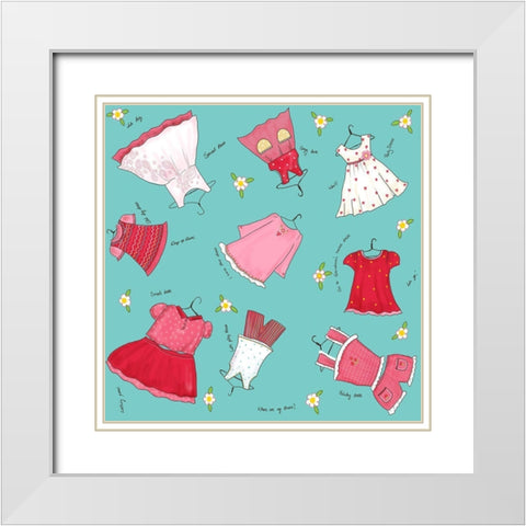 My Wardrobe White Modern Wood Framed Art Print with Double Matting by HUE and MI and Sangita