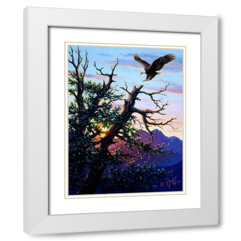 Touchdown PaintingJeff Tift White Modern Wood Framed Art Print with Double Matting by Tift, Jeff