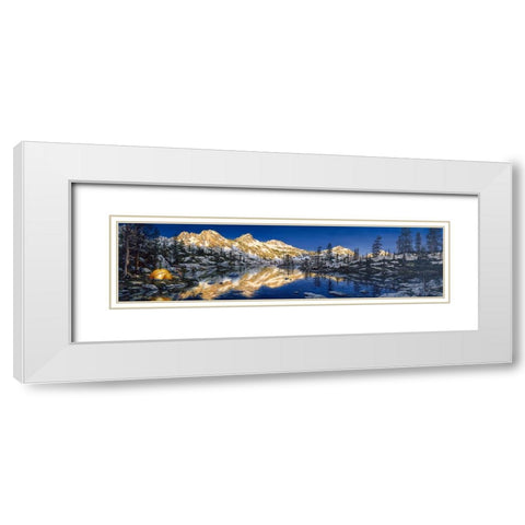 Evening Solitude White Modern Wood Framed Art Print with Double Matting by Tift, Jeff
