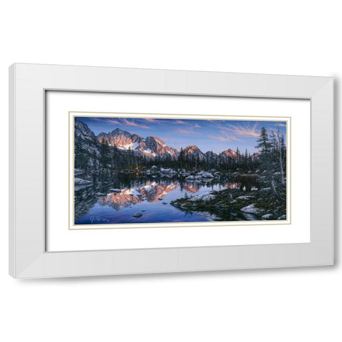 The Visitor 2 White Modern Wood Framed Art Print with Double Matting by Tift, Jeff