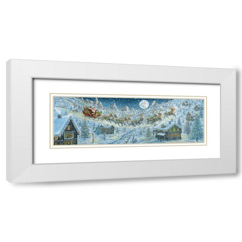 Xmas pnti 777 White Modern Wood Framed Art Print with Double Matting by Tift, Jeff