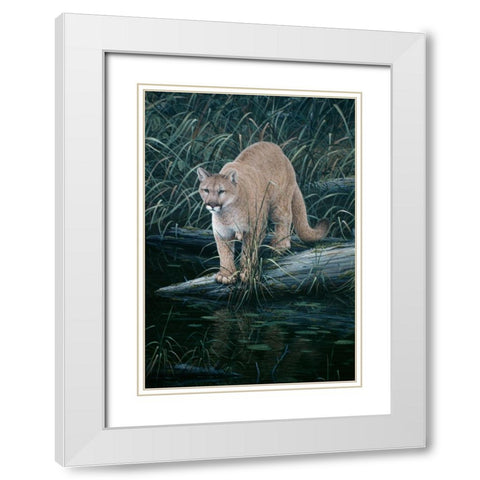 Sudden Intent White Modern Wood Framed Art Print with Double Matting by Tift, Jeff