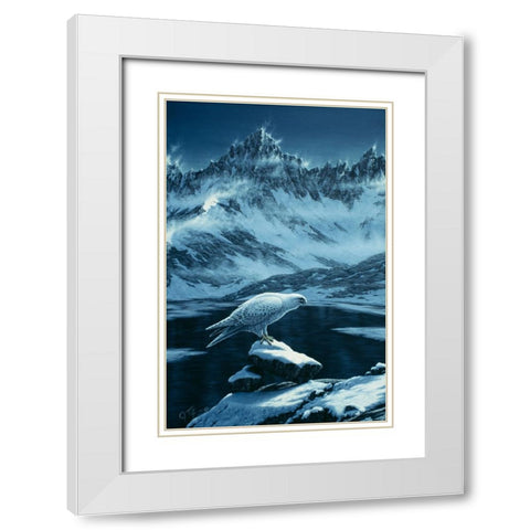 In The Land Of Ice And Snow White Modern Wood Framed Art Print with Double Matting by Tift, Jeff