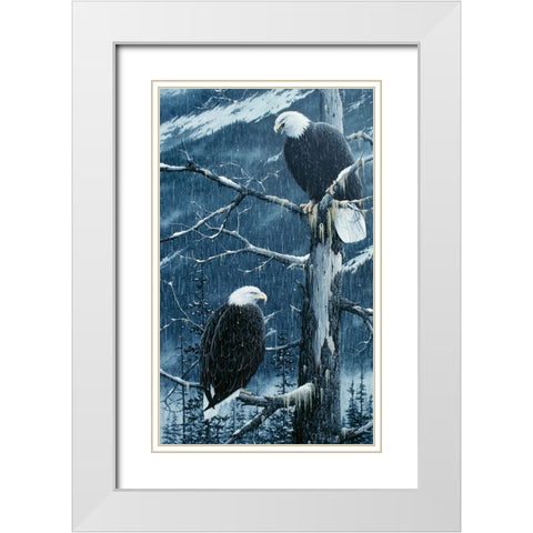 Another Rainy Day White Modern Wood Framed Art Print with Double Matting by Tift, Jeff