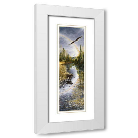 Autumns Bounty White Modern Wood Framed Art Print with Double Matting by Tift, Jeff