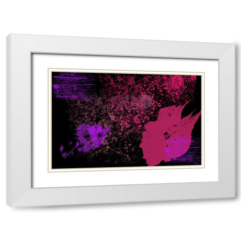 Alive Universe White Modern Wood Framed Art Print with Double Matting by Jenny Rainbow Fine Art
