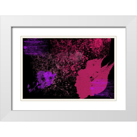 Alive Universe White Modern Wood Framed Art Print with Double Matting by Jenny Rainbow Fine Art
