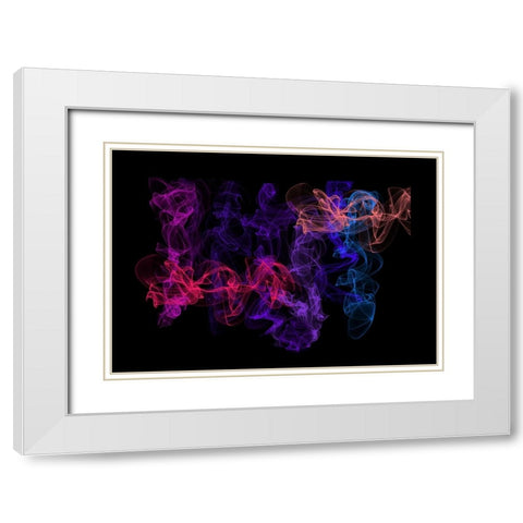 Ethereal Dance 2 White Modern Wood Framed Art Print with Double Matting by Jenny Rainbow Fine Art