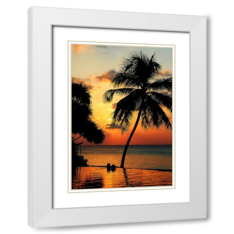 Maldives Dream Comes True 1 White Modern Wood Framed Art Print with Double Matting by Jenny Rainbow Fine Art