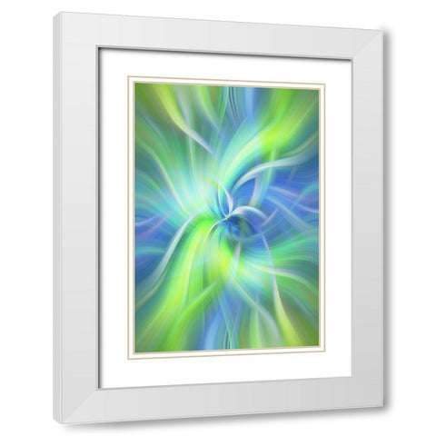 Mystery of Colors Purity of Nature White Modern Wood Framed Art Print with Double Matting by Jenny Rainbow Fine Art