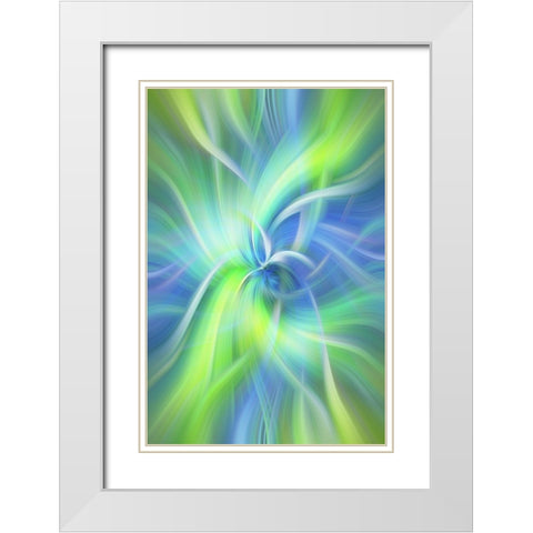 Mystery of Colors Purity of Nature White Modern Wood Framed Art Print with Double Matting by Jenny Rainbow Fine Art