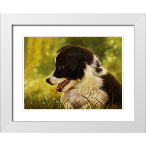 1 White Modern Wood Framed Art Print with Double Matting by Silver, John