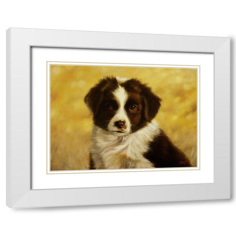 2 White Modern Wood Framed Art Print with Double Matting by Silver, John