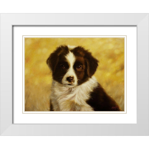 2 White Modern Wood Framed Art Print with Double Matting by Silver, John