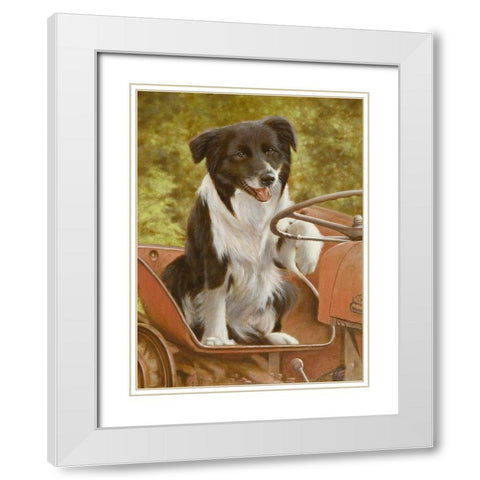112 White Modern Wood Framed Art Print with Double Matting by Silver, John