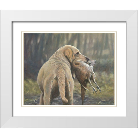 118b White Modern Wood Framed Art Print with Double Matting by Silver, John