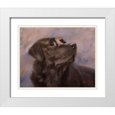 15 White Modern Wood Framed Art Print with Double Matting by Silver, John