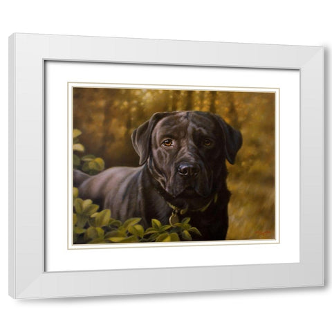 19 White Modern Wood Framed Art Print with Double Matting by Silver, John